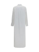 Alaïa Asymmetric cotton poplin Shirt - Blanc