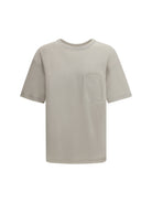 Lemaire Cotton blend T-shirt - Pearl