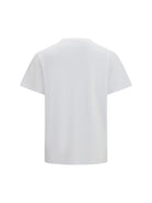 Ganni Western T-shirt with cowboy boots - Bright White