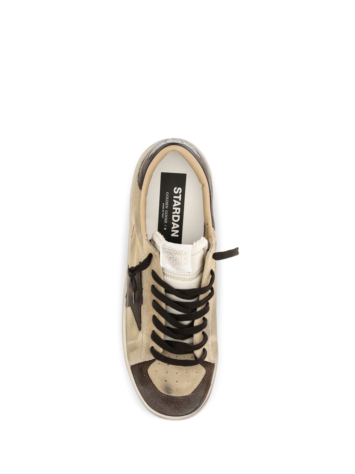 Golden Goose Stardan suede Sneakers - Beige/Brown/White