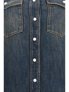 Fendi Long Denim Dress - Medium Wash Blue
