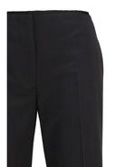 Toteme Kick Flare Raw-Edge Pants - Black