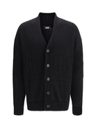 GCDS Knit Cardigan - Black/Black