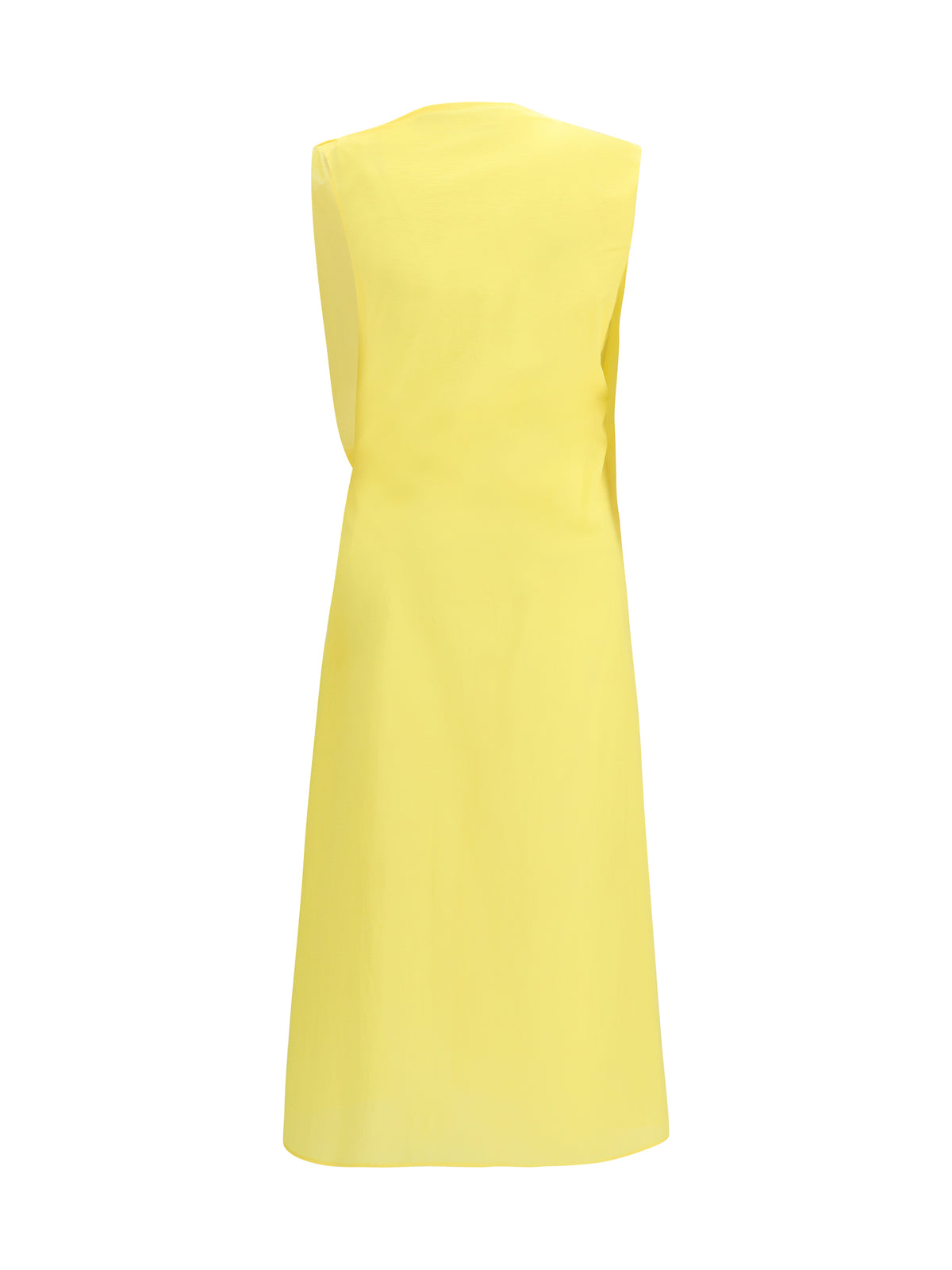 Jacquemus Drapped midi Dress - Yellow