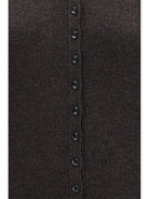 Lemaire Merino wool high neck Sweater - Black Melange