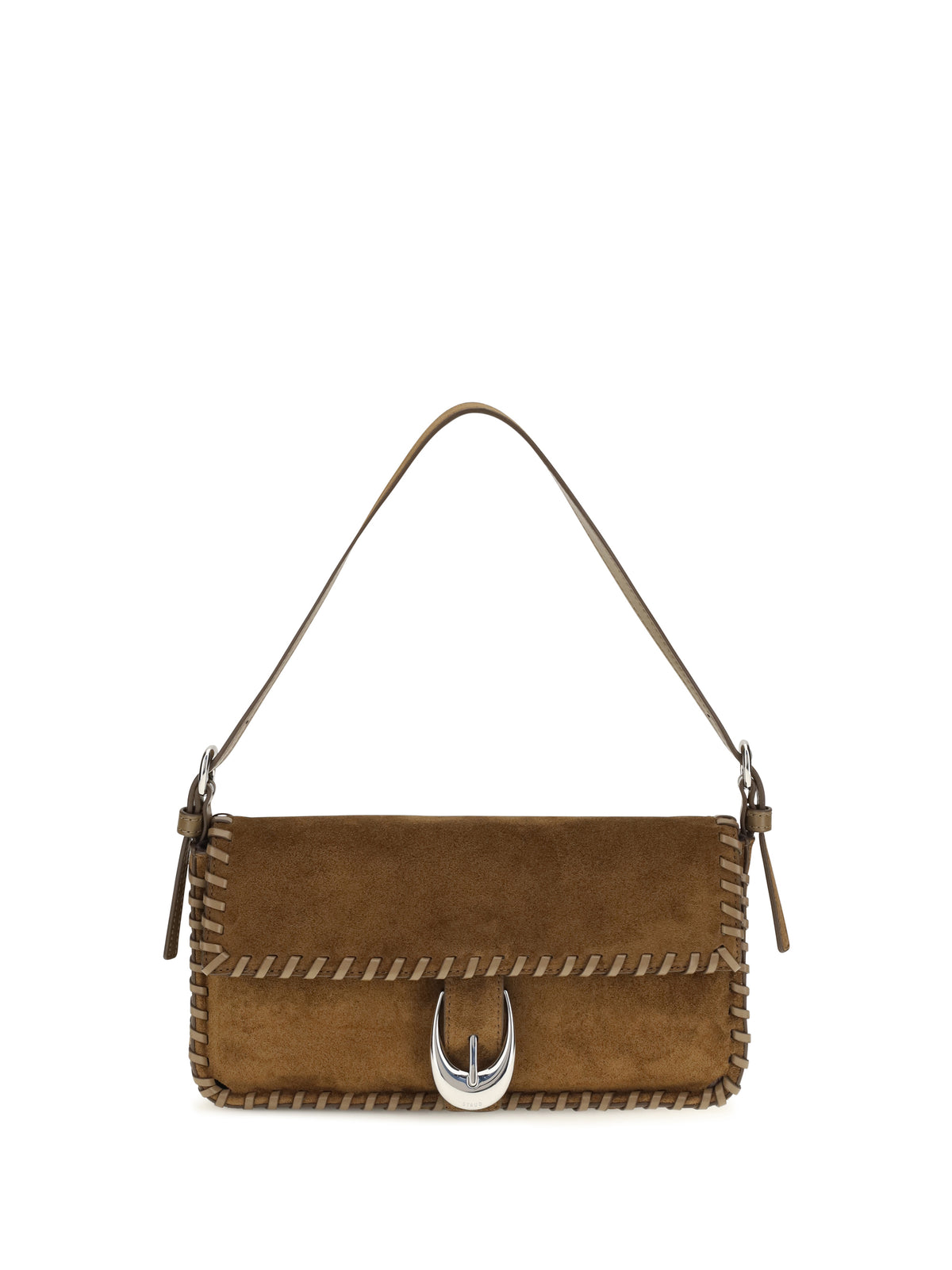 Staud Harlow suede Shoulder Bag - Cigar
