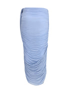 Magda Butrym Draped midi Skirt - Light Blue