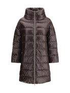 Herno Midi Down Jacket - Brown Dark
