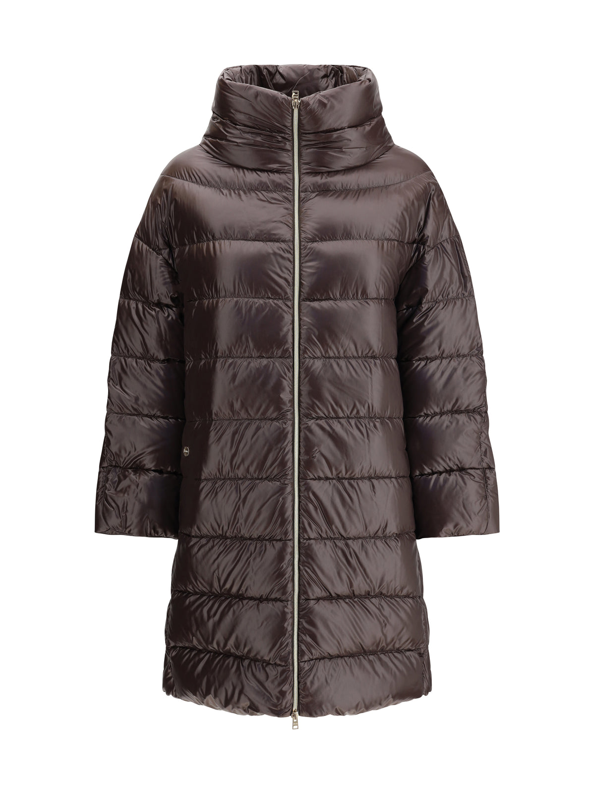 Herno Midi Down Jacket - Brown Dark