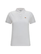 Maison Kitsuné Baby Fox cotton piqué Polo - White