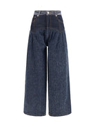 Ganni Embroidered Corset balloon Jeans - Rinse
