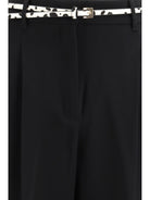 Max Mara Studio Elegant Pants with belt - Black