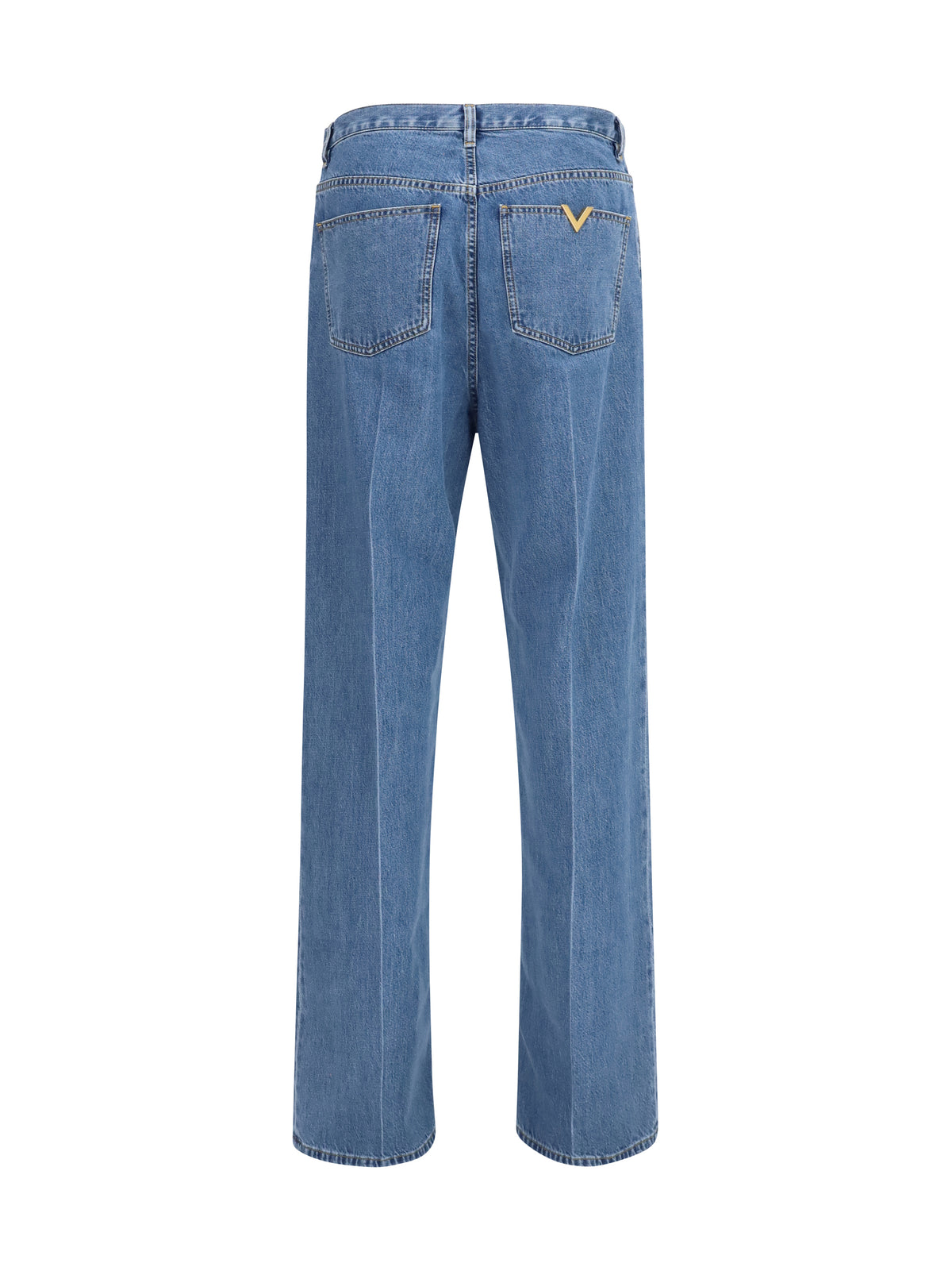 Valentino Straight-leg denim Jeans - Light Blue Denim