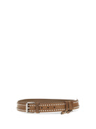 Miu Miu Studded suede Belt - Rovere