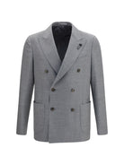 Lardini Double-breasted wool-blend Jacket - 920