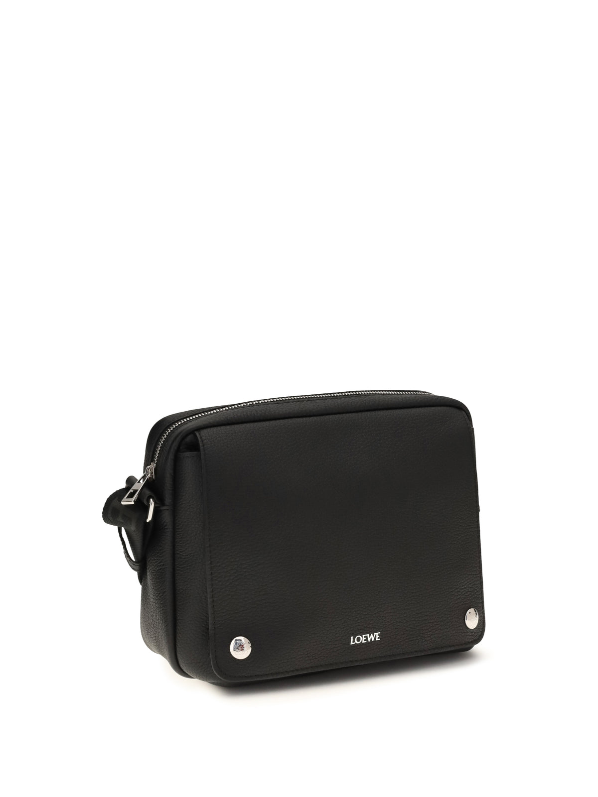 Loewe Pebble Messenger medium Bag - Black