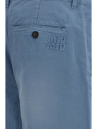 Miu Miu Garment-dyed wide-leg Pants - Astrale