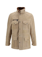 Brunello Cucinelli Waxed shearling Safari Jacket - 9865+074