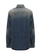 Fendi Western Bananatex® Denim Shirt - Medium Wash Blue