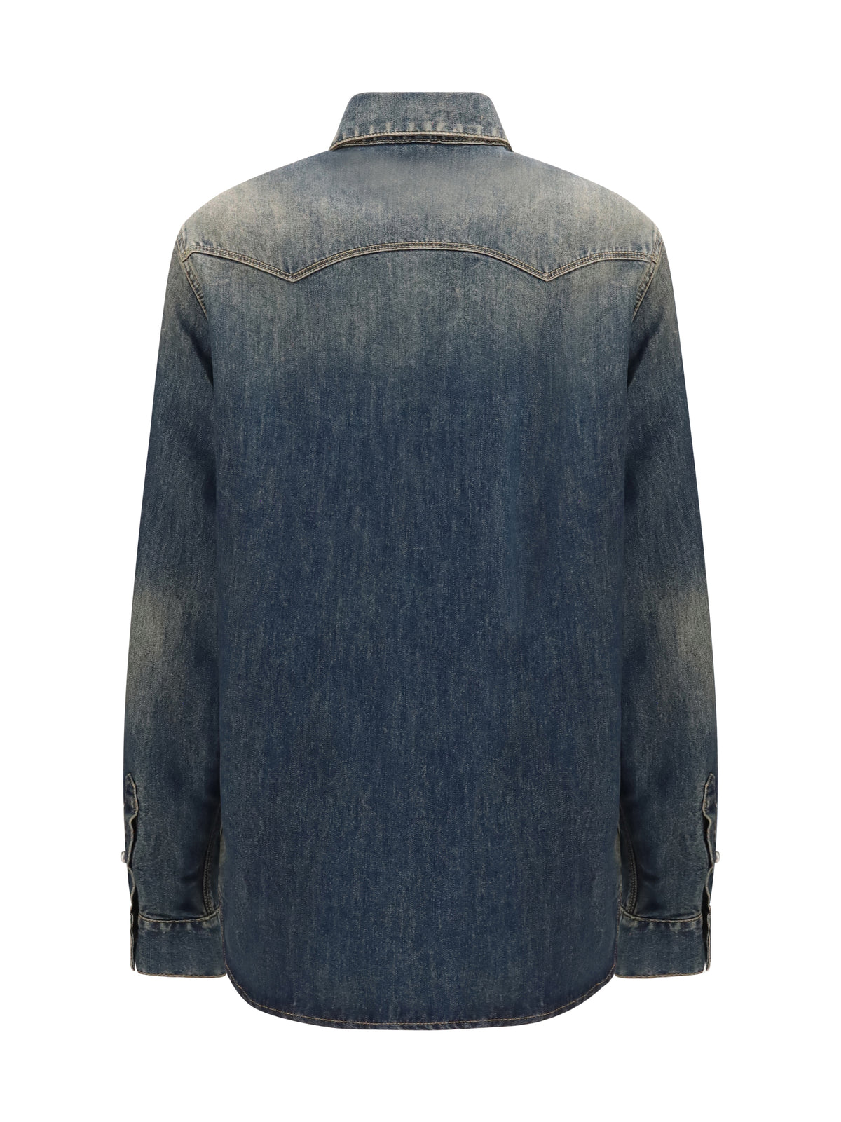 Fendi Western Bananatex® Denim Shirt - Medium Wash Blue