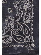 Golden Goose Golden paisley printed silk Scarf - Anthracite