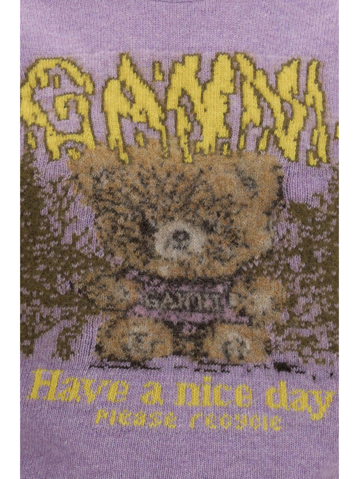 Ganni Teddy alpaca and wool-blend Vest - Thistle