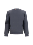 Thom Browne 4-Bar cotton crewneck Sweatshirt - Charcoal