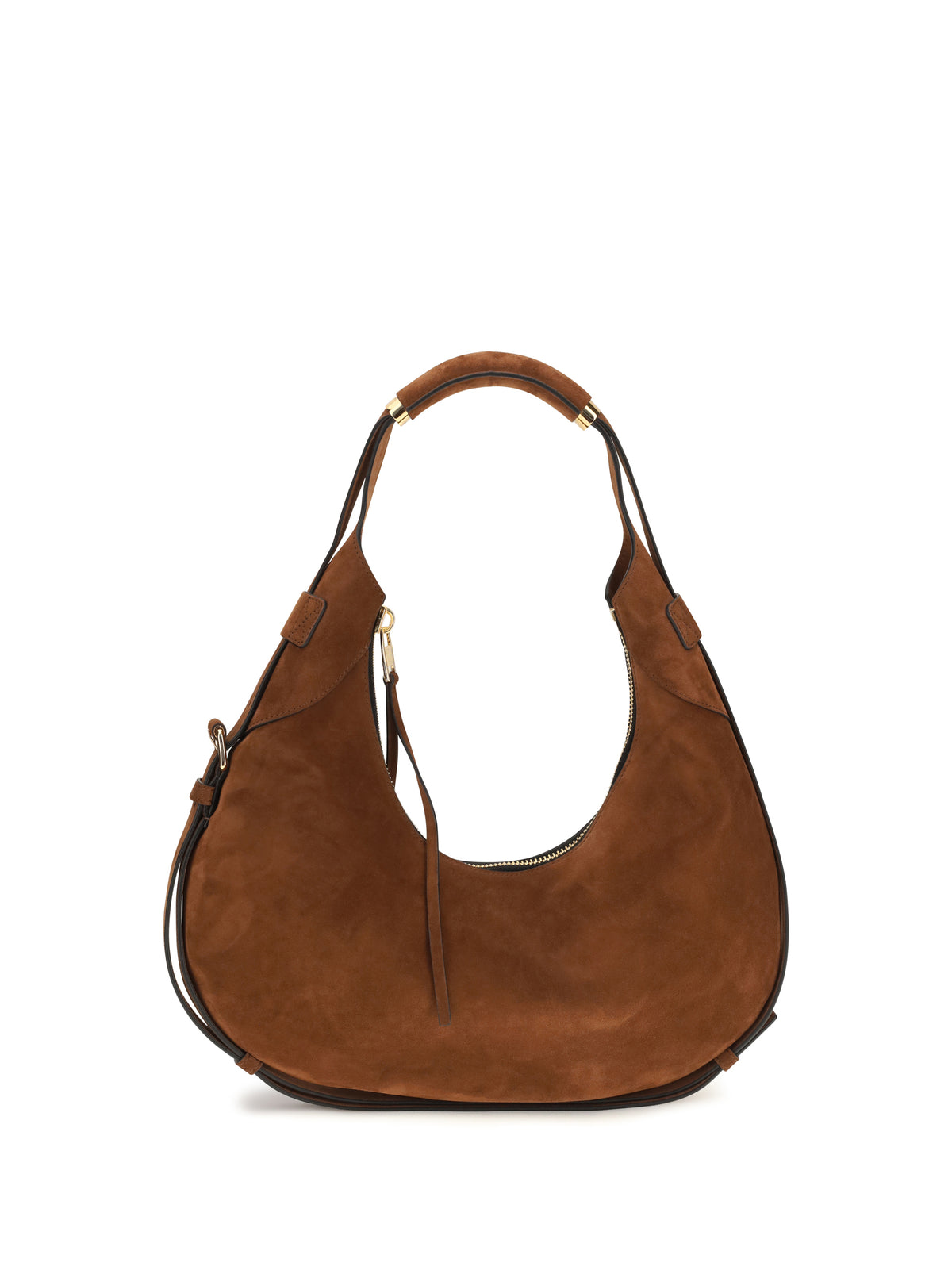 Moschino Medium Handle Me Hobo Shoulder Bag - Coffee