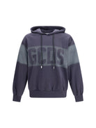 GCDS Spray Logo Hooded Sweatshirt - Meteorite/Grey