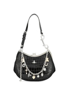 Vivienne Westwood Charm Leather Bag - Black