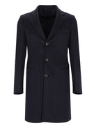 Giorgio Armani Long Cashmere Coat - Blue