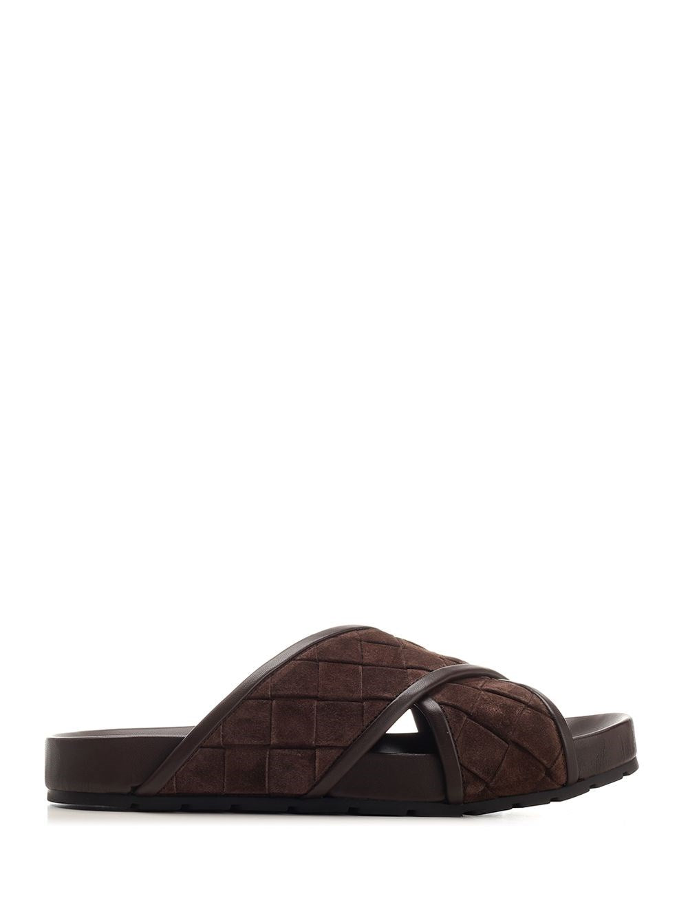 Bottega Veneta Woven Sandal - Brown