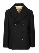 Valentino Garavani Wool Pea Coat - Blue