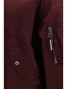 Dsquared2 '80s Nylon Bomber Jacket - Burgundy