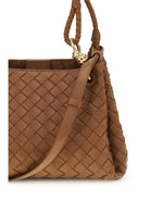Bottega Veneta Intrecciato Shoulder Bag - Tannin-Muse Brass