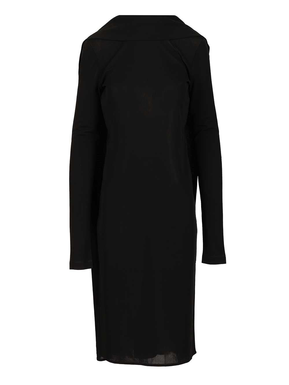Toteme "Cocoon" Scarf Dress - Black