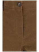 Brunello Cucinelli Stretch cotton cigarette Pants - Cacao