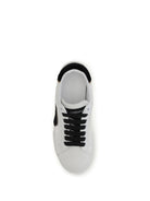 Dolce & Gabbana Leather Sneakers with logo - White/Black