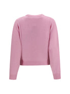 Ganni Wool graphic Sweater - Chalk Pink
