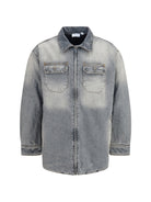 Off-White Oversized Workwear denim Shirt - Sun Faded Grey