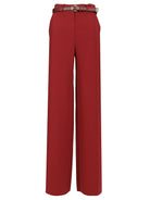 Studio Max Mara Wide Leg Trousers - Bordeaux