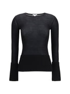 Alaïa Merino wool crewneck Top - Noir Alaia