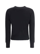 Ami Paris Ami De Coeur merino wool Cardigan - Noir/Rouge