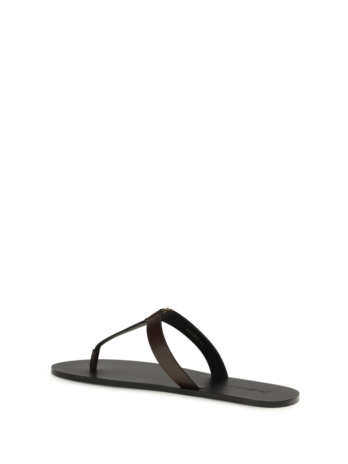 Saint Laurent Babylone thong Sandals - Coffee