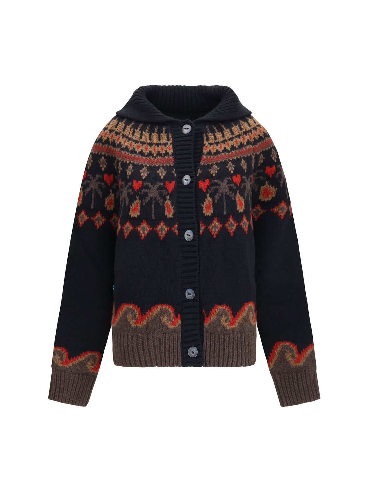 Alanui Sweet Winter Cardigan - Black/Multi