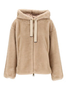 Herno Faux Fur Bomber - Beige