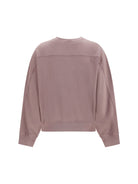 Maison Kitsuné Baby Fox Faded crewneck Sweatshirt - Misty Lilac Faded