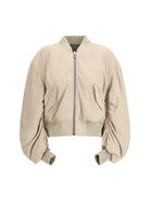 Rick Owens Secchia Flight Bomber in lamb leather - Sand/Euca