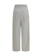 Ami Paris Ami de Cœur cotton Sweatpants - Gris Cendre Chine/Noir