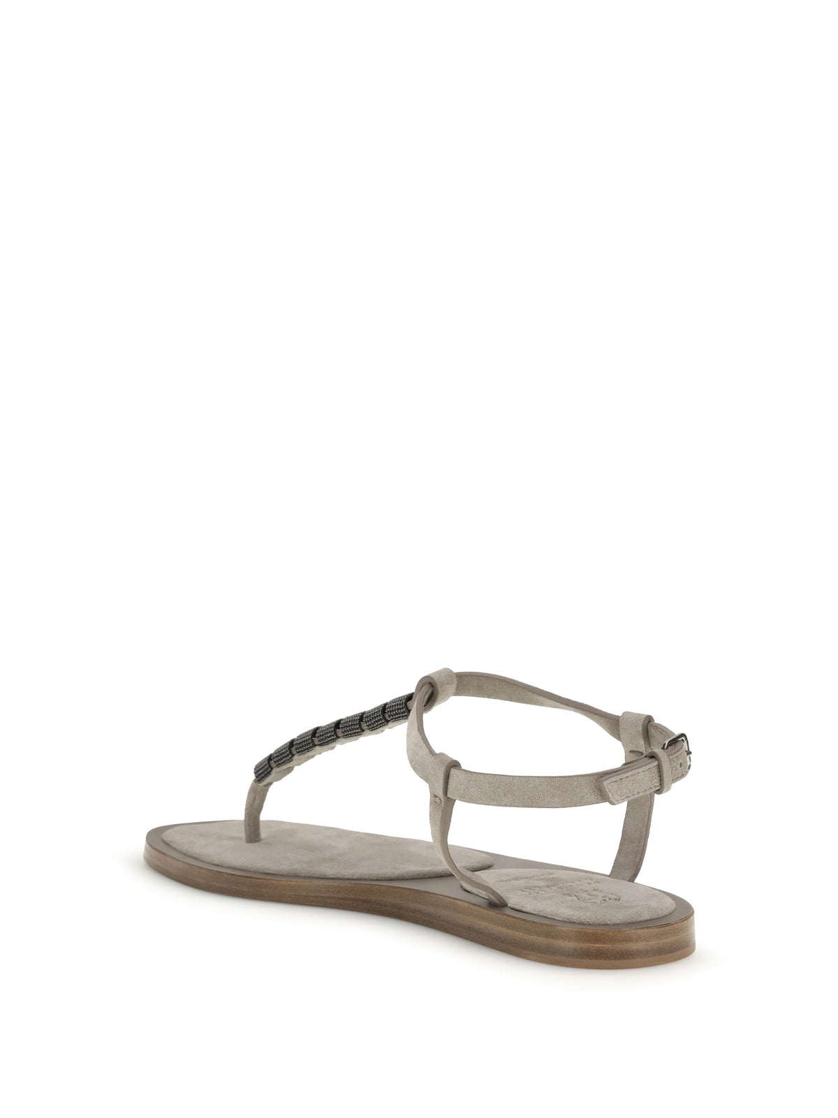 Brunello Cucinelli Embellished Sandals - Ice
